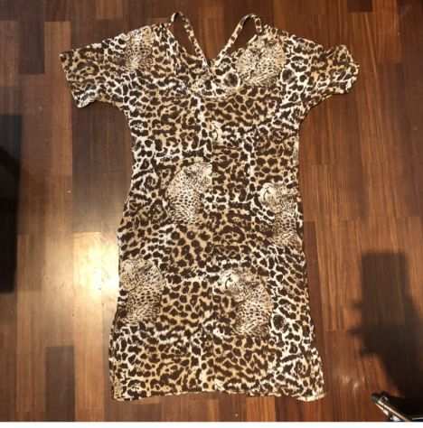 Vestito lungo fantasia animalier