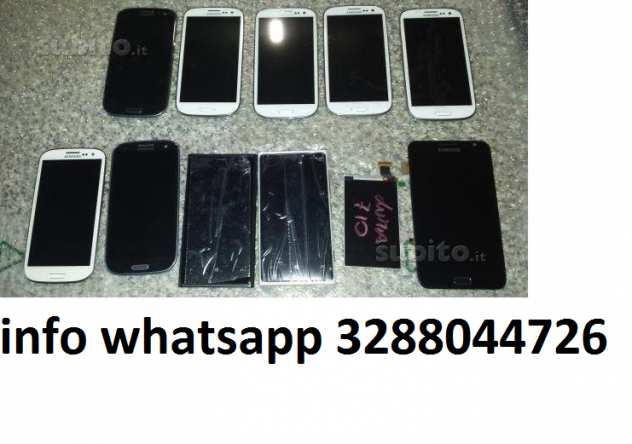 vetro lcd samsung S3 S4 S5 S6 J3 A1A3 note 2 3neo 4 5 iphone 4