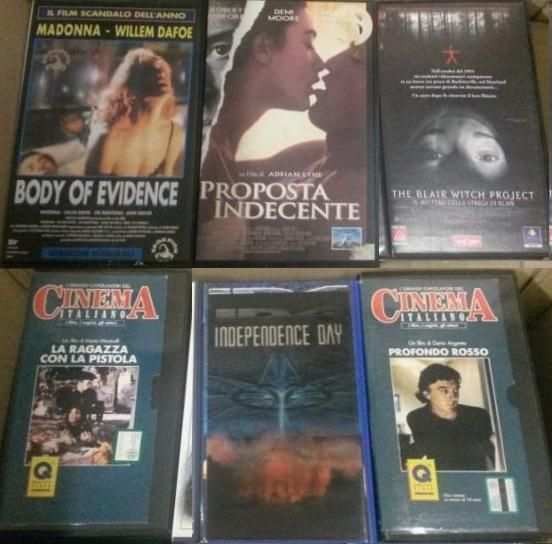 Vhs animazione, commedia, thriller, horror