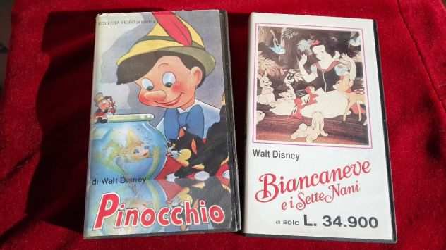 VHS ECLECTA PINOCCHIO e BIANCANEVE