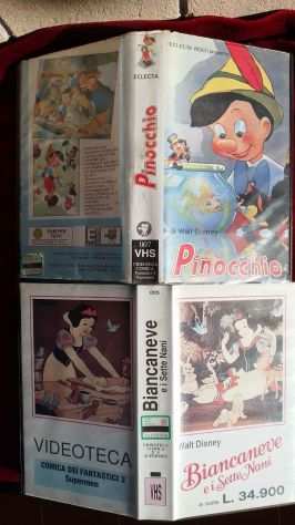 VHS ECLECTA PINOCCHIO e BIANCANEVE