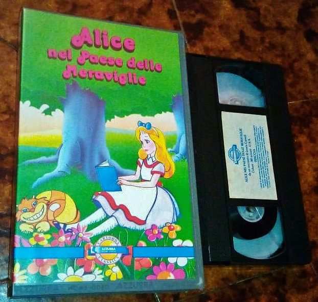 VHS quotAlice nel paese delle meravigliequot Azzurra Video videocassetta burbank films