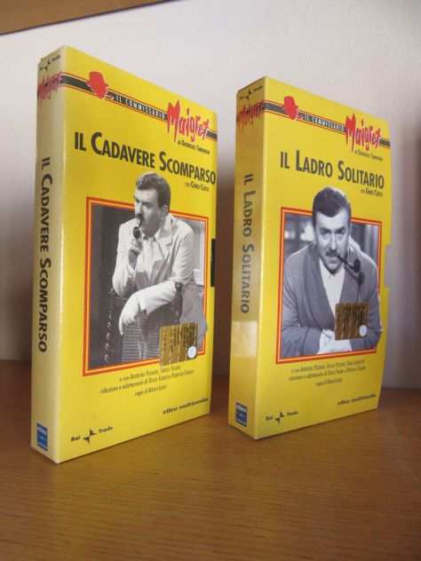 VHS serie commissario Maigret originali, con Gino Cervi