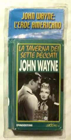 VHS Videocassetta John Wayne La taverna dei sette peccati nuovo con cellophane