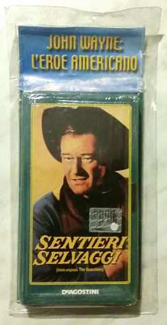 VHS Videocassetta John Wayne Sentieri selvaggi nuovo con cellophane