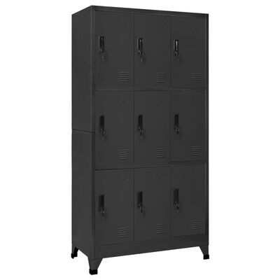 vidaXL Dressing cabinet, anthracite color, 90x45x180cm, steel(SKU339814)