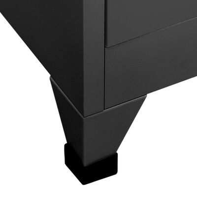 vidaXL Dressing cabinet, anthracite color, 90x45x180cm, steel(SKU339814)