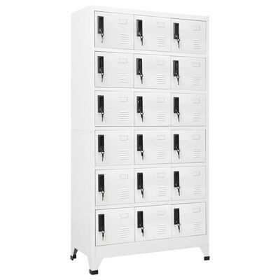 vidaXL Dressing cabinet, white color, 90x40x180cm, steel(SKU339814)