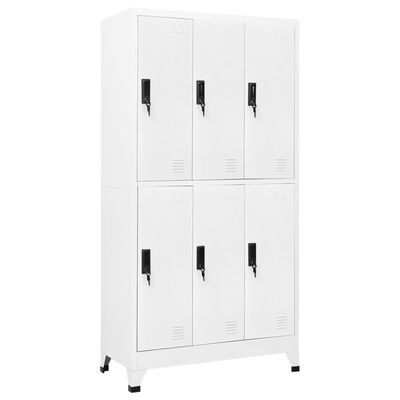 vidaXL Dressing cabinet, white color, 90x45x180cm, steel(SKU339814)