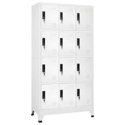 vidaXL Dressing cabinet, white color, 90x45x180cm, steel(SKU339814)