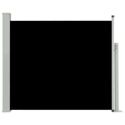 vidaXL Retractable side yard partition, black, 100x300cm(SKU317936)