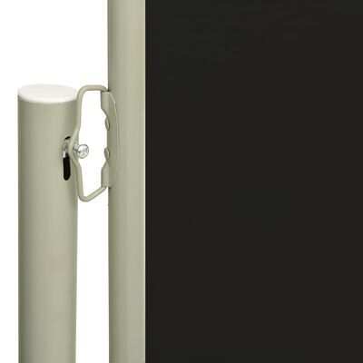 vidaXL Retractable side yard partition, black, 170x300cm(SKU317936)