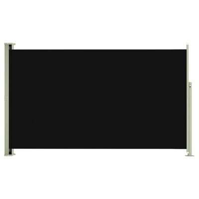 vidaXL Retractable side yard partition, black, 180x300cm(SKU317936)