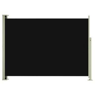 vidaXL Retractable side yard partition, black, 220x300cm(SKU317936)