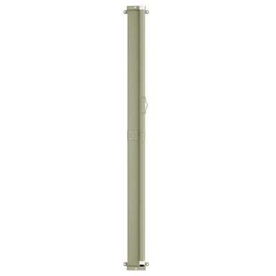 vidaXL Retractable side yard partition, cream color, 140x600cm(SKU317953)