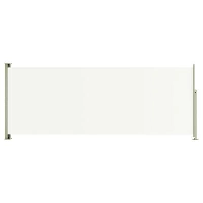 vidaXL Retractable side yard partition, cream color, 160x600cm(SKU317959)
