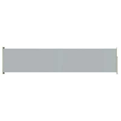 vidaXL Retractable side yard partition, grey, 117x500cm(SKU317936)