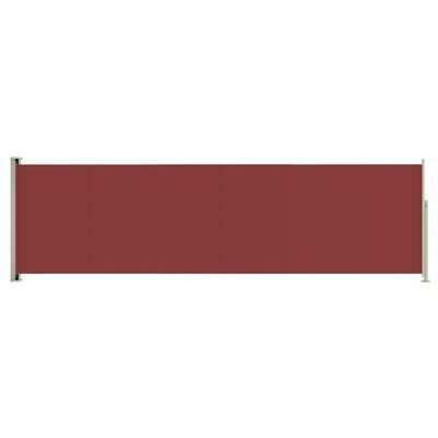 vidaXL Retractable side yard partition, red color, 180x600cm(SKU317936)