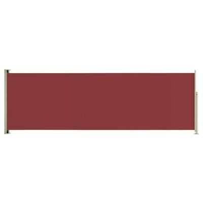 vidaXL Retractable side yard partition, red color, 200x600cm(SKU317936)