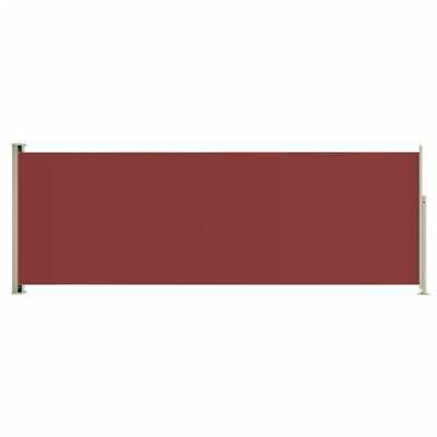 vidaXL Retractable side yard partition, red color, 220x600cm(SKU317936)