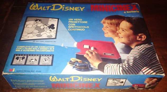 video proiettore Walt Disney Minicinex a batteria Harbert 1968 vintage cinema