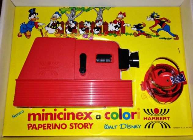 video proiettore Walt Disney Minicinex a batteria Harbert 1972 vintage cinema