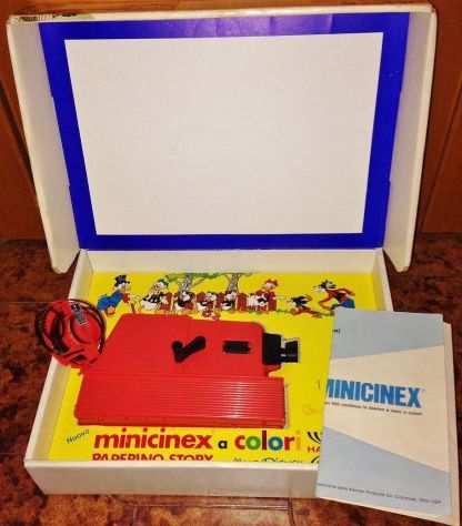 video proiettore Walt Disney Minicinex a batteria Harbert 1972 vintage cinema