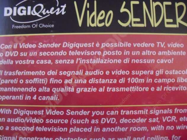 Video Sender DIGIQUEST per remotare TV, Video , DVD