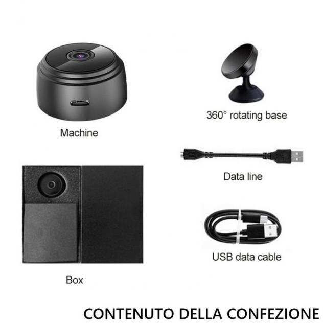 Videocamera wi-fi Mini camera da occultamento spia