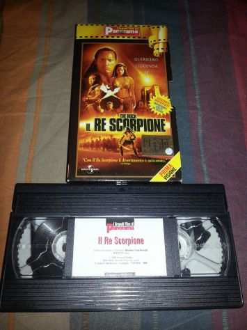 VIDEOCASSETTA VHS COME NUOVA RARA ORIGINALE COMPLETAquotIL RE SCORPIONEquotCON THE ROC