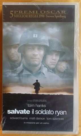 Videocassetta Vhs Salvate il soldato Ryan con Tom Hanks 5 Oscar Nuovo 1998