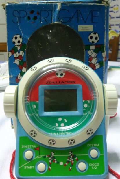 Videogiochi tascabile a cristalli liquidi LCD anni 80 Gioco calcio Italia 90