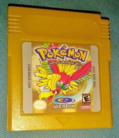 videogioco gioco Pokemon Pokeacutemon versione oro cartuccia GBC game gameboy color
