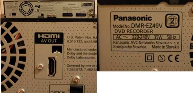 Videoregistratore Combi Panasonic DRM-EZ49V