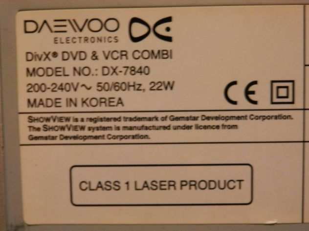 Videoregistratore Combinato Daewoo DX-7840