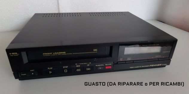 Videoregistratore VHS Fenner VR 3600 (anni 90) GUASTO