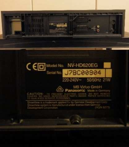 Videoregistratore VHS Panasonic NV-HD620EG