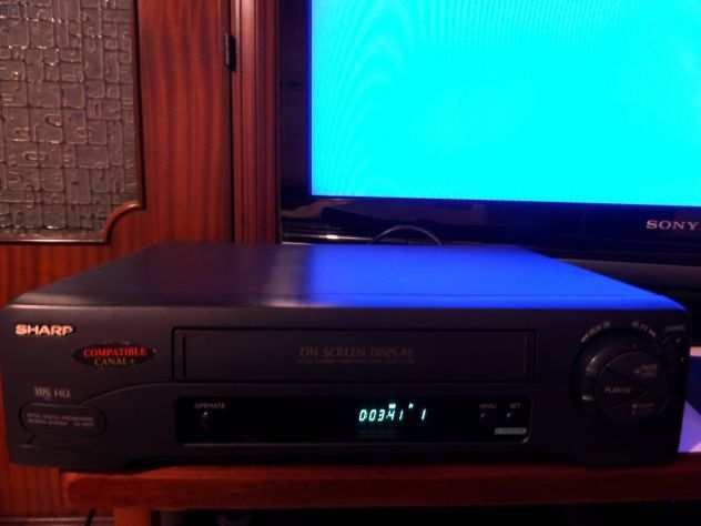 Videoregistratore VHS, SHARP quotVC-M231SMquot anni 90, FUNZIONANTE