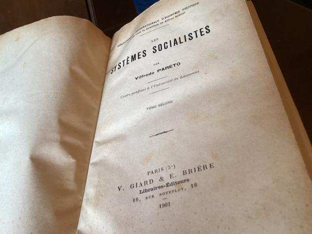 Vilfredo Pareto y - Les systemes socialistes - 1902