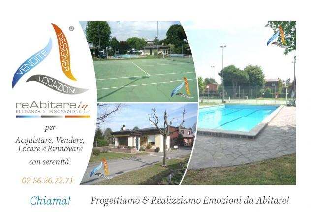 Villa singola in residence con custode-piscina-tennis-basket-area giochi
