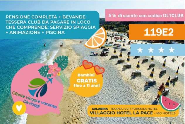 VILLAGGIO HOTEL LA PACE - FORMULA HOTEL Calabria - Tropea (VV)