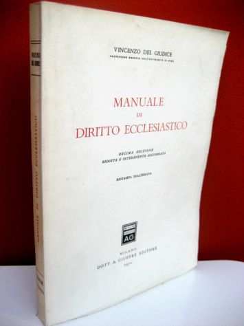Vincenzo Del Giudice - Manuale di diritto ecclesiastico