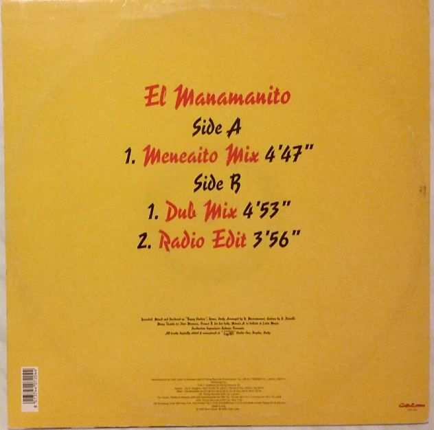 Vinile 33 giri Chaomama El manamanito 1995 Very Good Plus (VG) condizione