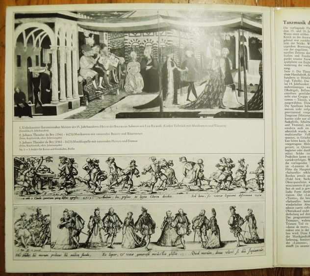 Vinile 33 giri di danze contadine, borghesi e cortigiane del XV e XVI secolo