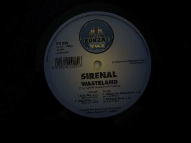 Vinile 33 giri originale del 1997-Sirenal-Wasterland