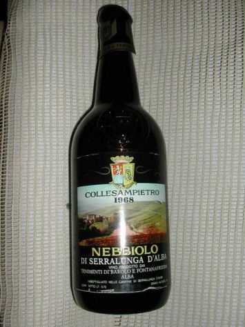 Vino da Collezione NEBBIOLO Collesampietro Annata 1968