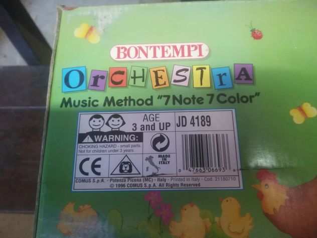 Vintage-bontempi orchestra music method- nuovo