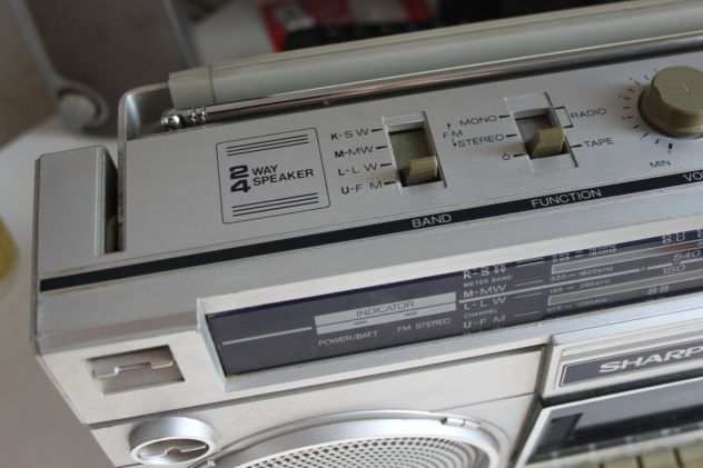 VINTAGE RADIO -quot SHARP quot GF-4747 BOOMBOX GHETTOBLASTER - JAPAN - DA COLLEZIONE