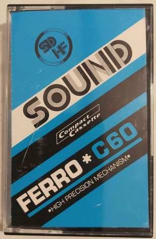 Vintage Rara Audiocassetta Sound C-60 Ferro 1978-1981 Non Registrata