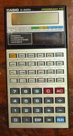 VINTAGE Solare CALCOLATRICE SCIENTIFICA PROGRAMMABILE CASIO FX-3600PA program FX